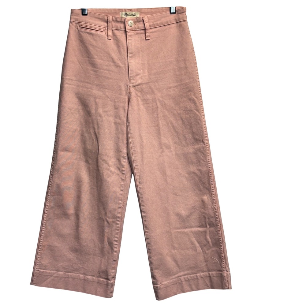 Madewell Wide Leg Pants in Blush Pink